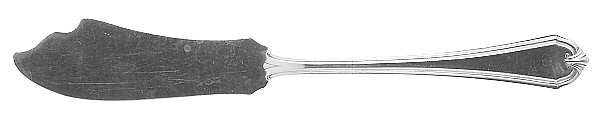 Shirley (Sterling, 1910) Flat Handle Master Butter Knife