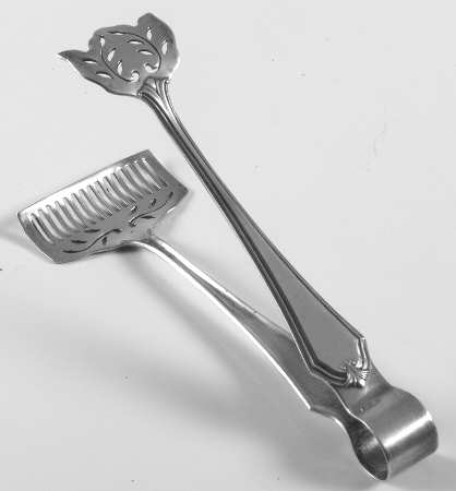 Shirley (Sterling, 1910) Large Solid Sandwich Tongs