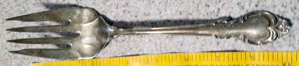 Silver Fashion (Silverplate, 1957) Solid Salad Serving Fork