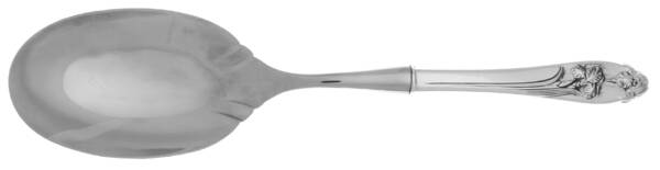 Silver Iris (Sterling, 1955) Salad Serving Spoon with Stainless Bowl