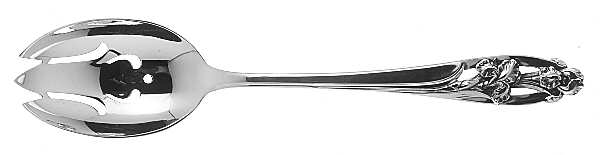Silver Iris (Sterling, 1955) Pierced Tablespoon (Serving Spoon)