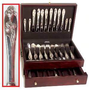 Silver Iris (Sterling, 1955) 55 Piece Set