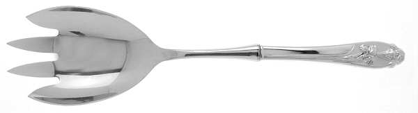Silver Iris (Sterling, 1955) Salad Serving Fork with Stainless Prongs