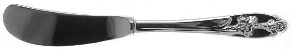 Silver Iris (Sterling, 1955) Butter Spreader Hollow Hdl-Paddle/Stainless Blade