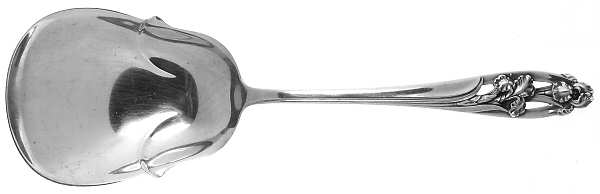 Silver Iris (Sterling, 1955) Solid Smooth Casserole Spoon