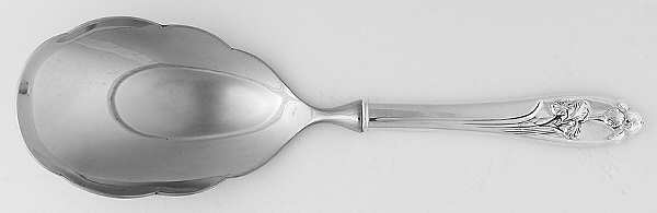 Silver Iris (Sterling, 1955) Smooth Casserole Spoon with Stainless Bowl