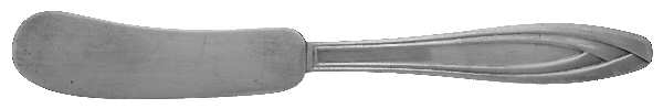 Silhouette (Silverplate, 1930) Flat Handle Butter Spreader
