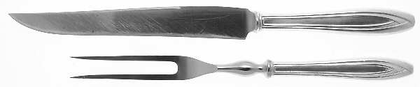 Silhouette (Silverplate, 1930) Small Stainless Blade 2-Piece Steak Carving Set