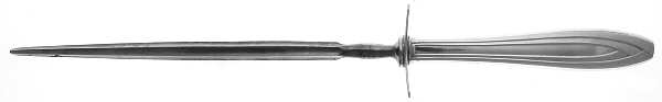 Silhouette (Silverplate, 1930) Large Roast Steel Rod Knife Sharpener