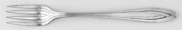 Silhouette (Silverplate, 1930) Grille Fork (Viande)