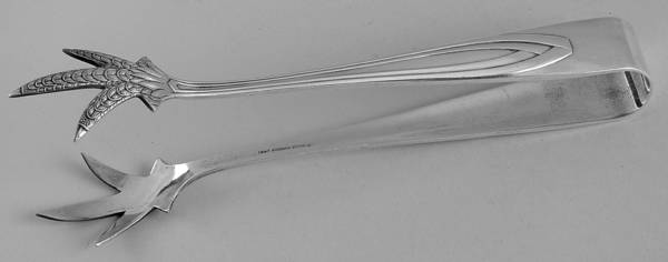 Silhouette (Silverplate, 1930) Large Ice Serving Tongs
