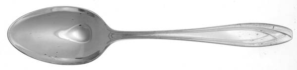 Silhouette (Silverplate, 1930) Monogram Tablespoon (Serving Spoon)