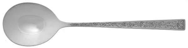 Silver Lace (Silverplate, 1968) Round Bowl Soup Spoon (Gumbo)