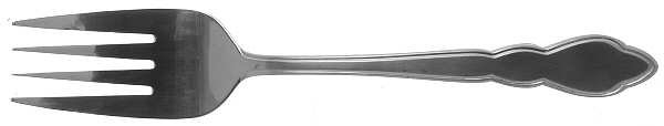 Silhouette (Stainless) Medium Solid Cold Meat Serving Fork