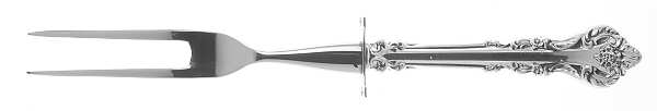 Silver Masterpiece (Sterling, 1970) Small Steak Carving Fork with Stainless Prongs