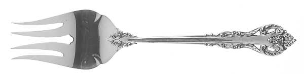Silver Masterpiece (Sterling, 1970) Small Solid Cold Meat Serving Fork