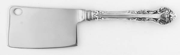 Silver Masterpiece (Sterling, 1970) Cheese Cleaver with Stainless Blade