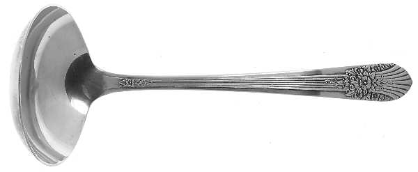 Silver Mist-Marigold (Silverplate, 1935) Solid Gravy Ladle