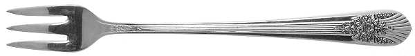 Silver Mist-Marigold (Silverplate, 1935) Cocktail/Seafood Fork