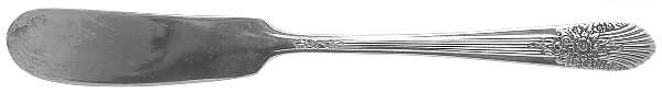 Silver Mist-Marigold (Silverplate, 1935) Flat Handle Butter Spreader