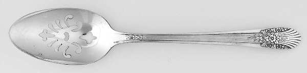 Silver Mist-Marigold (Silverplate, 1935) Pierced Tablespoon (Serving Spoon)