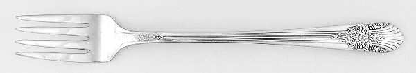 Silver Mist-Marigold (Silverplate, 1935) Grille Fork (Viande)