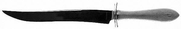 Simplicity (Sterling, 1936) Large Stainless Blade Roast Carving Knife