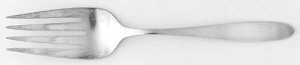 Simplicity (Sterling, 1936) Medium Solid Cold Meat Serving Fork