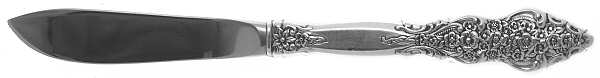 Silver Renaissance (Silverplate, 1971) Modern Hollow Butter Spreader (Stainless)
