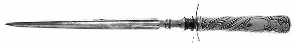 Siren (Silverplate, 1891) Large Roast Steel Rod Knife Sharpener