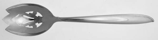 Silver Rhythm (Sterling, 1953) Pierced Tablespoon (Serving Spoon)