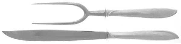 Silver Rhythm (Sterling, 1953) Small Stainless Blade 2-Piece Steak Carving Set