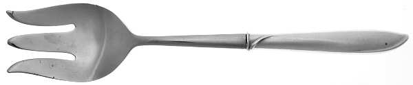 Silver Rhythm (Sterling, 1953) Salad Serving Fork with Stainless Prongs