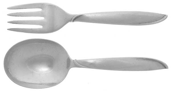 Silver Rhythm (Sterling, 1953) 2 Pc Baby Set (BF, BS) by International Silver