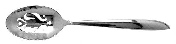 Silver Rhythm (Sterling, 1953) Pierced Tablespoon (Serving Spoon) HC