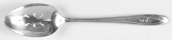 Silver Tulip (Silverplate, 1956) Pierced Tablespoon (Serving Spoon)