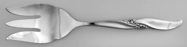 Silver Wind (Silverplate, 1955) Large Solid Cold Meat Serving Fork