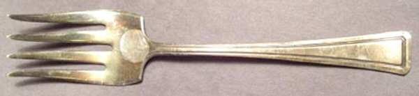 Somerset (Silverplate, 1914) Medium Solid Cold Meat Serving Fork