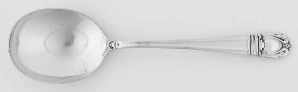 Sonja (Sterling, 1937, No Monograms) Round Bowl Soup Spoon (Cream Soup)