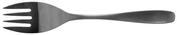 Sophisticate (Stainless, Satin Handle) Large Solid Cold Meat Serving Fork