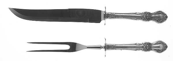 Southern Treasure (Sterling, 1953) Small Stainless Blade 2-Piece Steak Carving Set