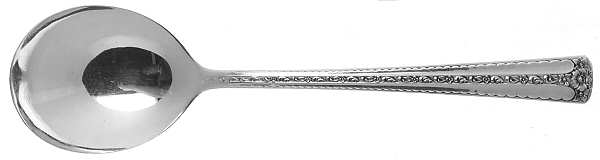 Spring Bouquet (Silverplate, 1954) Round Bowl Soup Spoon (Gumbo)