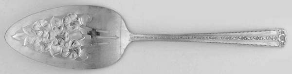 Spring Bouquet (Silverplate, 1954) Solid Pierced Pie Server