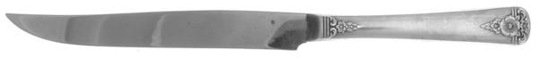 Spring Charm Silver (Silverplate, 1950) Small Steak Carving Knife with Stainless Blade