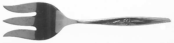 Spring Charm (Stainless) Medium Solid Cold Meat Serving Fork