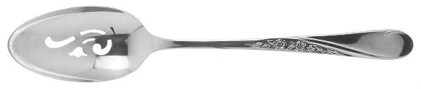 Spring Flower (Silverplate, 1956) Pierced Tablespoon (Serving Spoon)