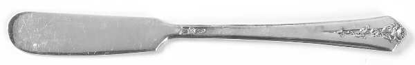 Spring Garden (Silverplate, 1949) Flat Handle Butter Spreader