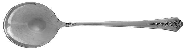 Spring Garden (Silverplate, 1949) Round Bowl Soup Spoon (Gumbo) by International Silver