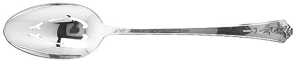 Spring Garden (Silverplate, 1949) Pierced Tablespoon (Serving Spoon) by International Silver
