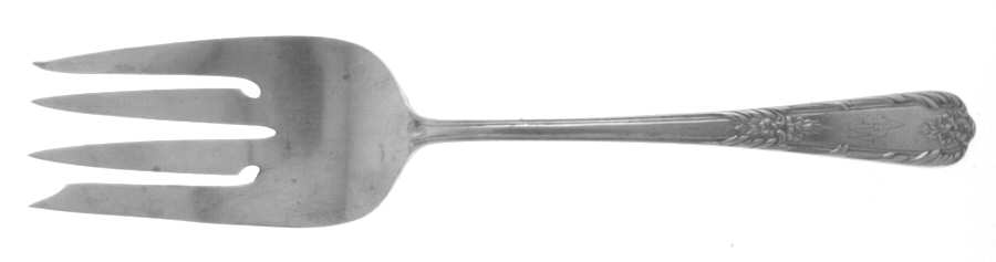 Splendor (Sterling, 1939, No Monograms) Medium Solid Cold Meat Serving Fork